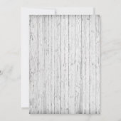 Rustic Burlap String Lights Elegant Photo Wedding Kaart (Achterkant)