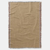 Rustic Burlap Texture Deken (Voorkant Verticaal)