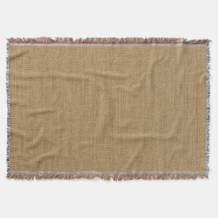 Rustic Burlap Texture Deken
