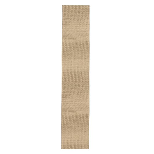 Rustic Burlap Texture Medium Tafelloper (Voorkant)