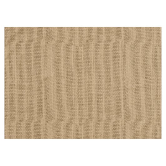 Rustic Burlap Texture Tafelkleed (Voorkant (Horizontaal))