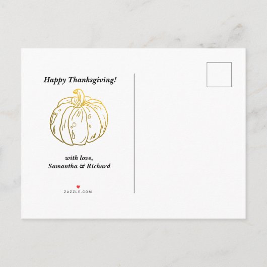 Rustic Burlap Waterverf Pumpkin Herfst Moving Aankondigingskaart (Achterkant)