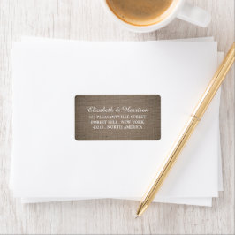 Rustic Burlap Wedding Etiket