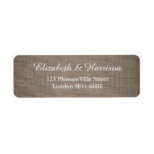 Rustic Burlap Wedding