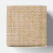 Rustic Burlap Wedding Favor Gift Box Bedankdoosjes (Bovenkant)