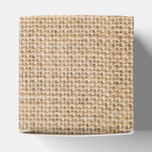 Rustic Burlap Wedding Favor Gift Box Bedankdoosjes (Bovenkant)