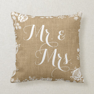 Rustic Burlap Wedding Mr Mrs Sierkussen