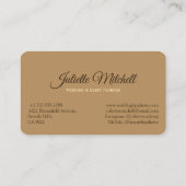 Rustic Burlap Wedding Planner Business Card Visitekaartje (Achterkant)