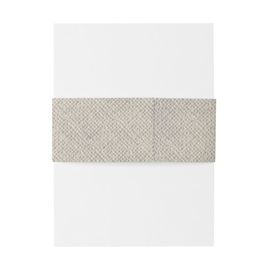 Rustic Burlap Wedding Uitnodigingen Wikkel (Achterkant Voorbeeld)