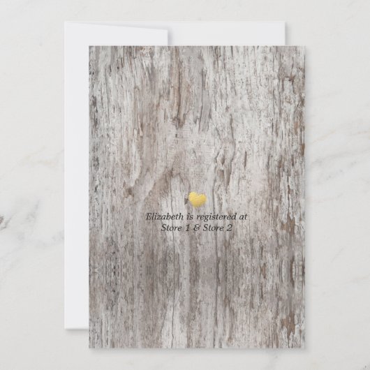 Rustic Burlap White Lace Floral Barn Vrijgezellenf Kaart (Achterkant)