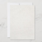 Rustic Burlap White Lace Lovebird Vrijgezellenfees Kaart (Achterkant)