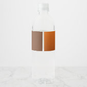 Rustic Burnt Orange Bridal Shower Personalized Waterfles Etiket (Achterkant)