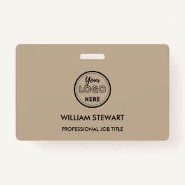 Rustic Business Logo Company Employee Personal Badge