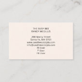 Rustic Busy Bee Weathered Wood Retail Visitekaartje (Achterkant)