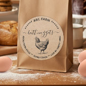 Rustic Butt-nuggets eierkartonnen label