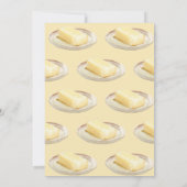 Rustic Butter Yellow Blue Boy Baby Shower Kaart (Achterkant)