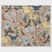 Rustic Butterfly Cadeaupapier (Vlak)