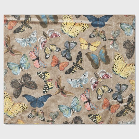 Rustic Butterfly Cadeaupapier (Vlak)