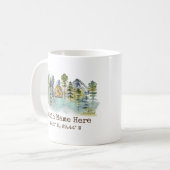 Rustic Cabin Custom Coordinates Pinery Mountain Koffiemok (Voorkant links)