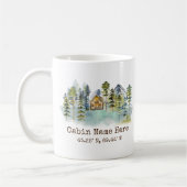 Rustic Cabin Custom Coordinates Pinery Mountain Koffiemok (Links)
