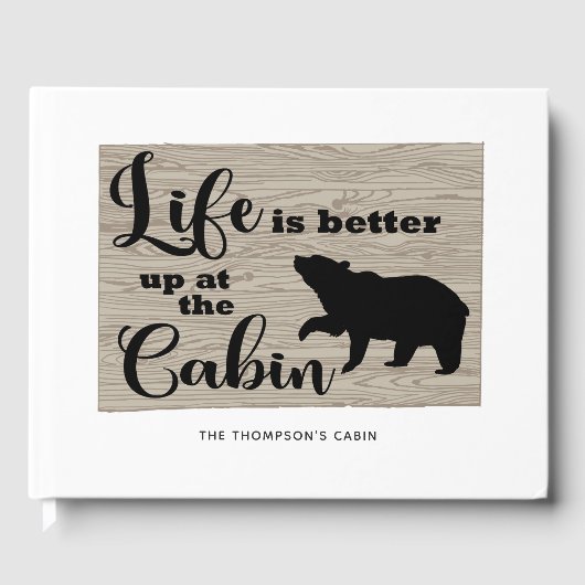 Rustic Cabin Gastenboek (Voorkant)