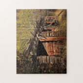 Rustic Cabin Legpuzzel (Verticaal)