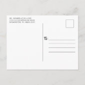 Rustic Cabin Lights Virtual Christmas Party Uitnod Uitnodiging Briefkaart (Achterkant)