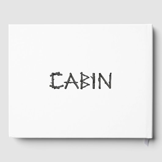 Rustic Cabin Moose Gastenboek (Achterkant)