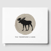 Rustic Cabin Moose Gastenboek (Voorkant)