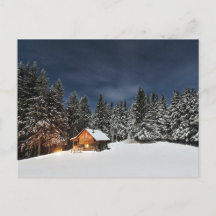 Rustic Cabin Snow