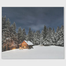Rustic Cabin Snow