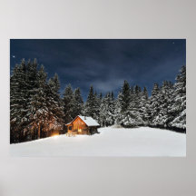 Rustic Cabin Snow