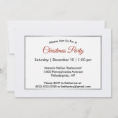 Rustic Cabin Snow Winter Kerstmis Kaart (Achterkant)