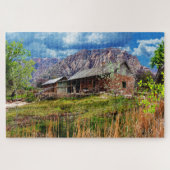 Rustic Cabin Spring Mountain Ranch Nevada Poster P Legpuzzel (Horizontaal)