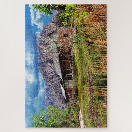 Rustic Cabin Spring Mountain Ranch Nevada Poster P Legpuzzel (Verticaal)