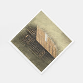 Rustic Cabin  Weathered Briefkaart Servet (Hoek)