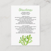 Rustic Cacti Wedding Details Informatiekaartje (Voorkant)