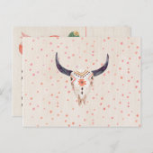 Rustic Cactus RSVP Briefkaart (Voorkant / Achterkant)