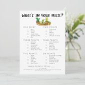 Rustic Cactus Vrijgezellenfeest Game-Purse Kaart (Staand voorkant)