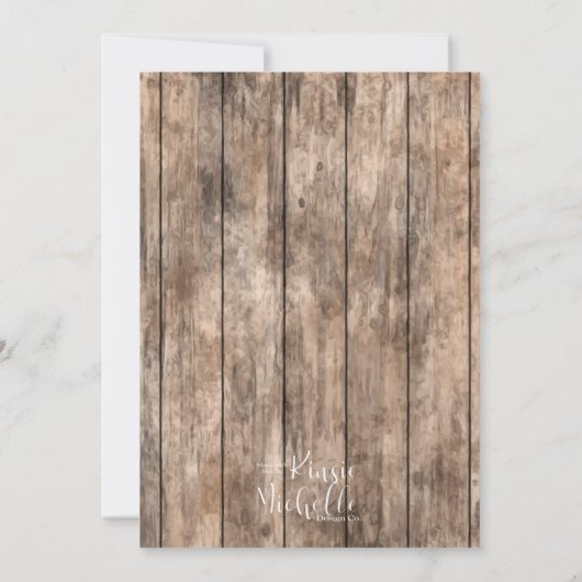 Rustic Cactus Vrijgezellenfeest Game-Purse Kaart (Achterkant)