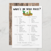 Rustic Cactus Vrijgezellenfeest Game-Purse Kaart (Voorkant / Achterkant)