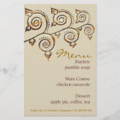 Rustic Cafe Menu Stationery (Voorkant)