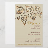 Rustic Cafe Menu Stationery (Voorkant / Achterkant)