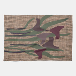 Rustic Calla Lily Plant Floral Textured Theedoek