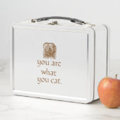 Rustic Calligraphy Bread Metal Lunchbox (In situ)