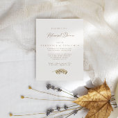Rustic Calligraphy Dusty Greenery Rehearsal Dinner Kaart