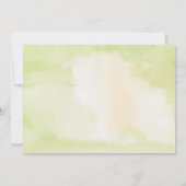 Rustic Calligraphy Greenery Rehearsal Dinner Kaart (Achterkant)