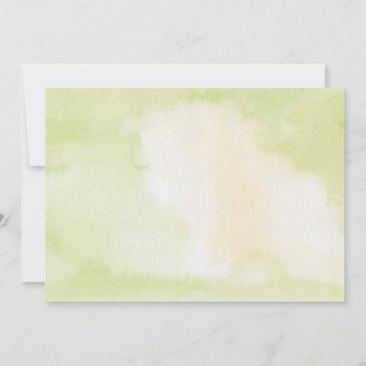 Rustic Calligraphy Greenery Rehearsal Dinner Kaart (Achterkant)