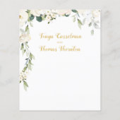 Rustic Calligraphy Wedding Details Enclosure Kaart (Achterkant)