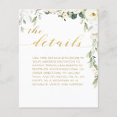 Rustic Calligraphy Wedding Details Enclosure Kaart (Voorkant)